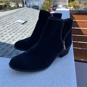Lucky Brand Suede Black Booties